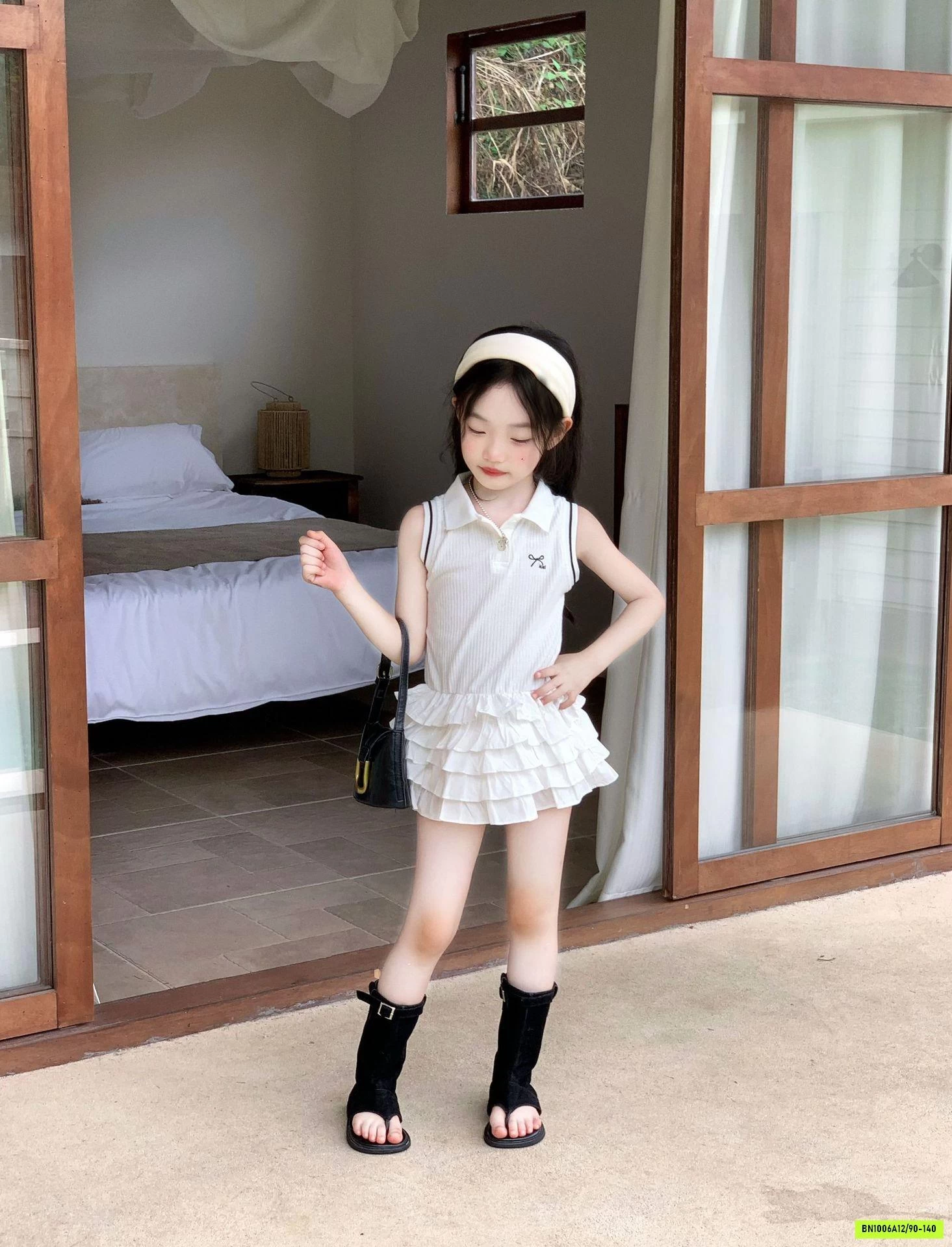 ĐẦM POLO CHÂN BÈO TẦNG