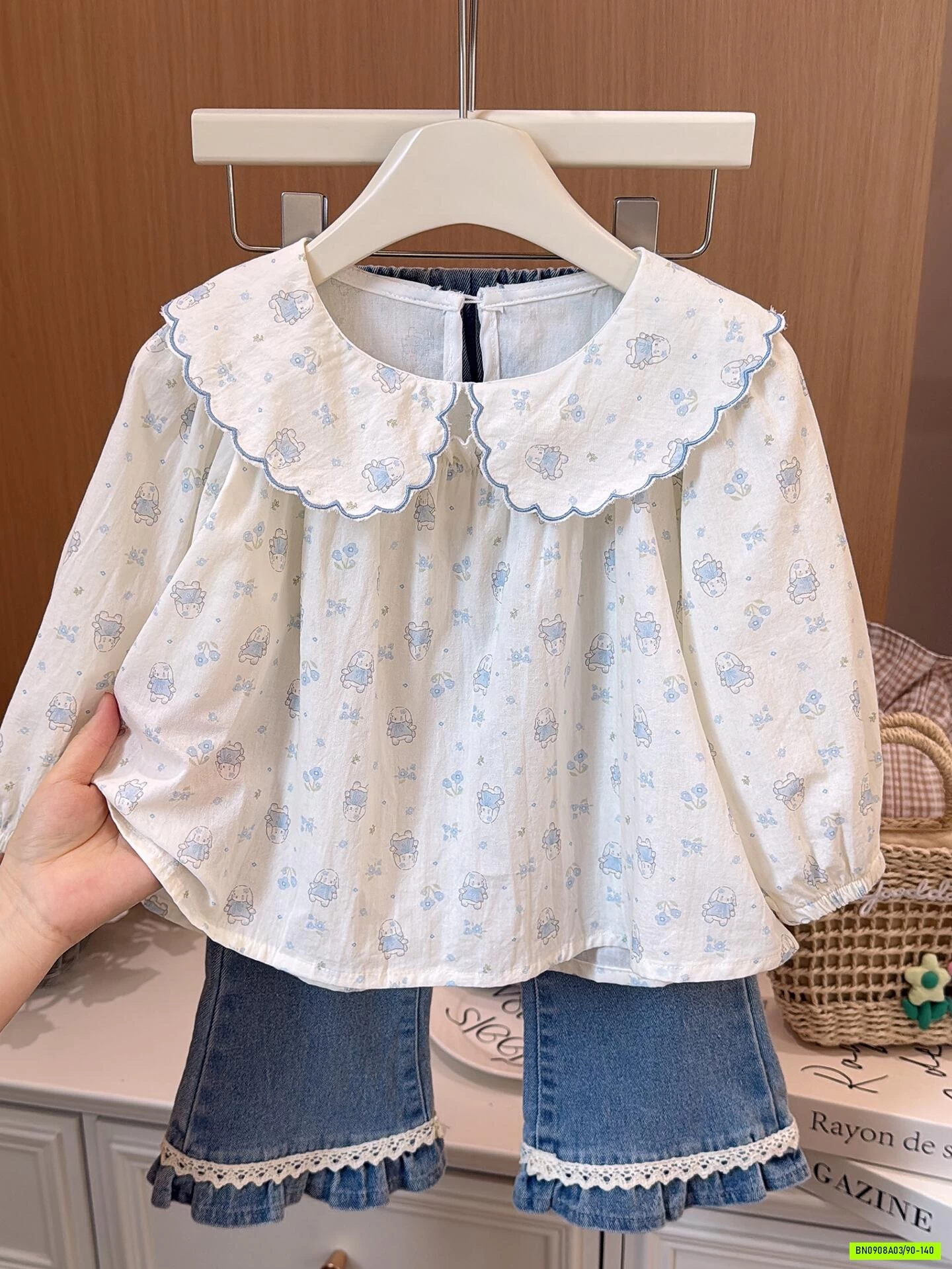 SƠ MI THỎ CỔ SEN