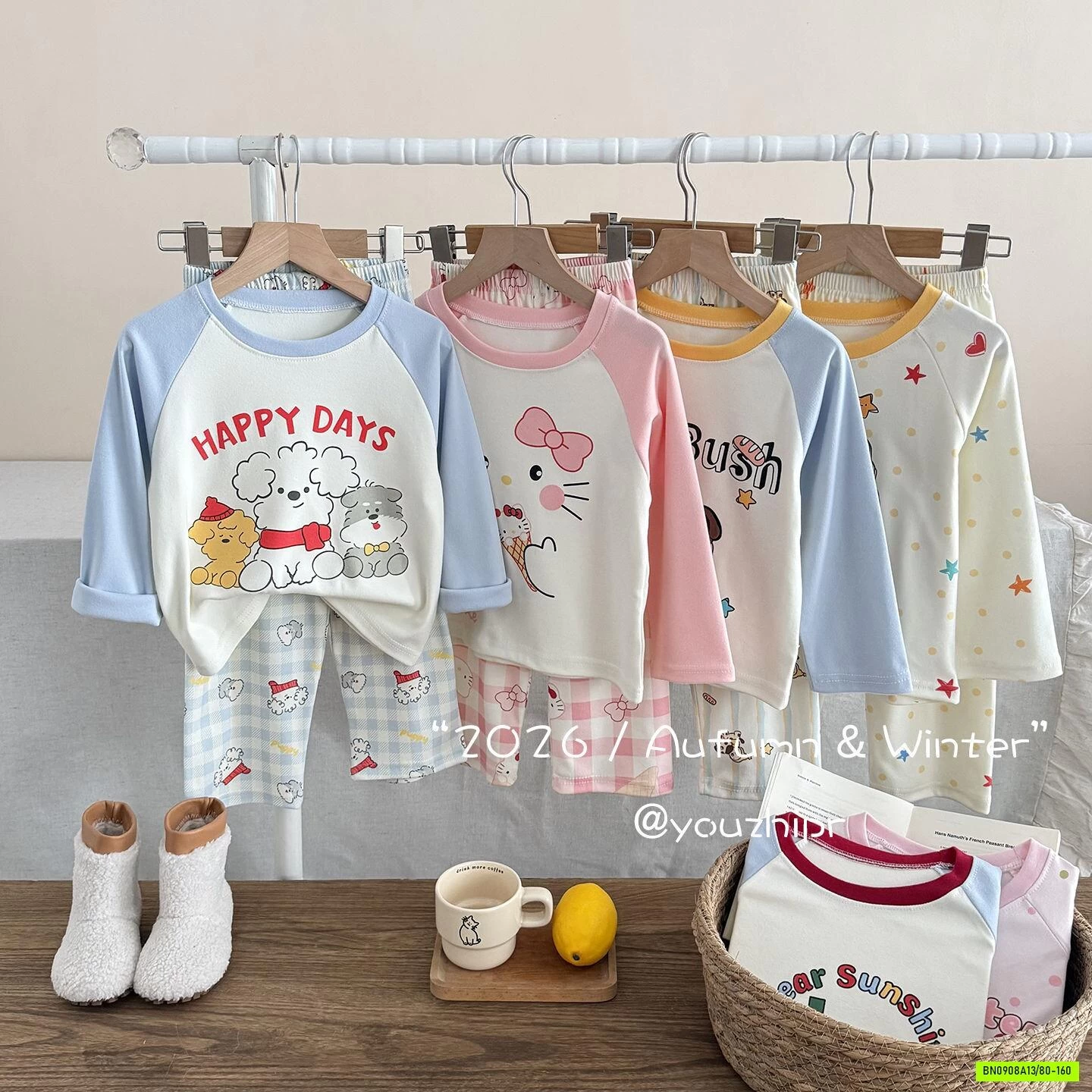BỘ COTTON MẶC NHÀ DỄ THƯƠNG