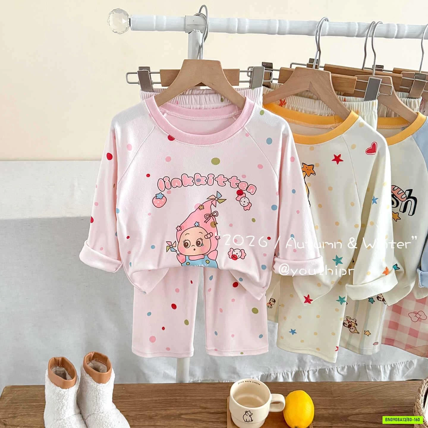 BỘ COTTON MẶC NHÀ DỄ THƯƠNG