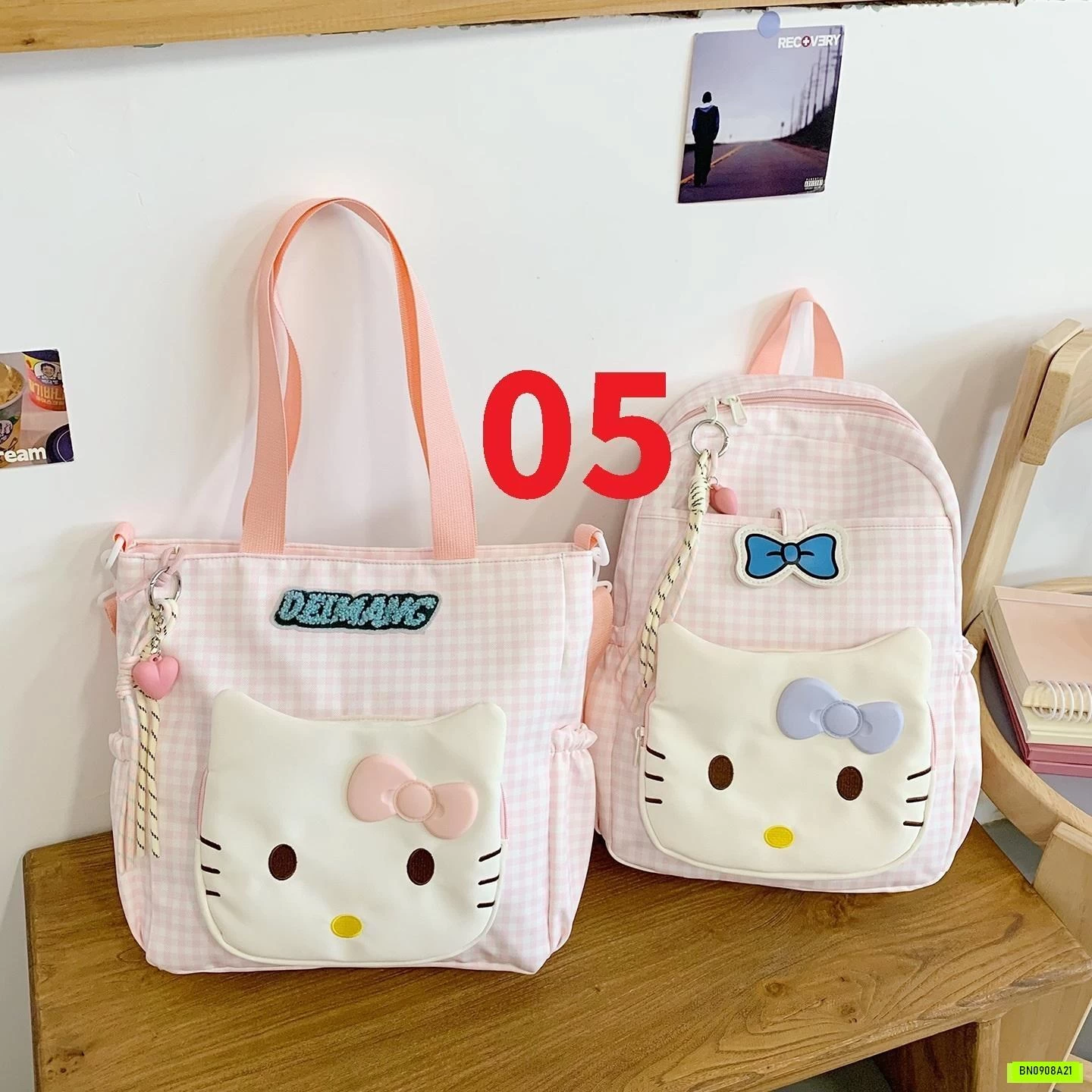 BALO TÚI ĐEO CHÉO KITTY DỄ THƯƠNG