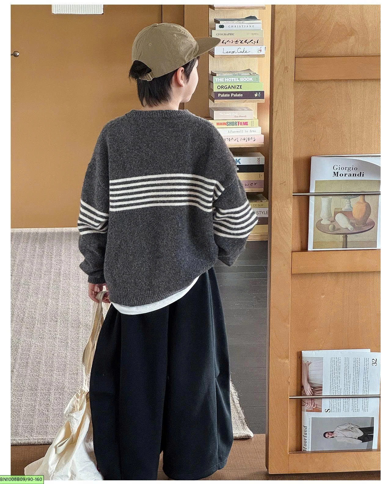 ÁO LEN KẺ NGANG MICKEY AOAOKIDS AQ6076