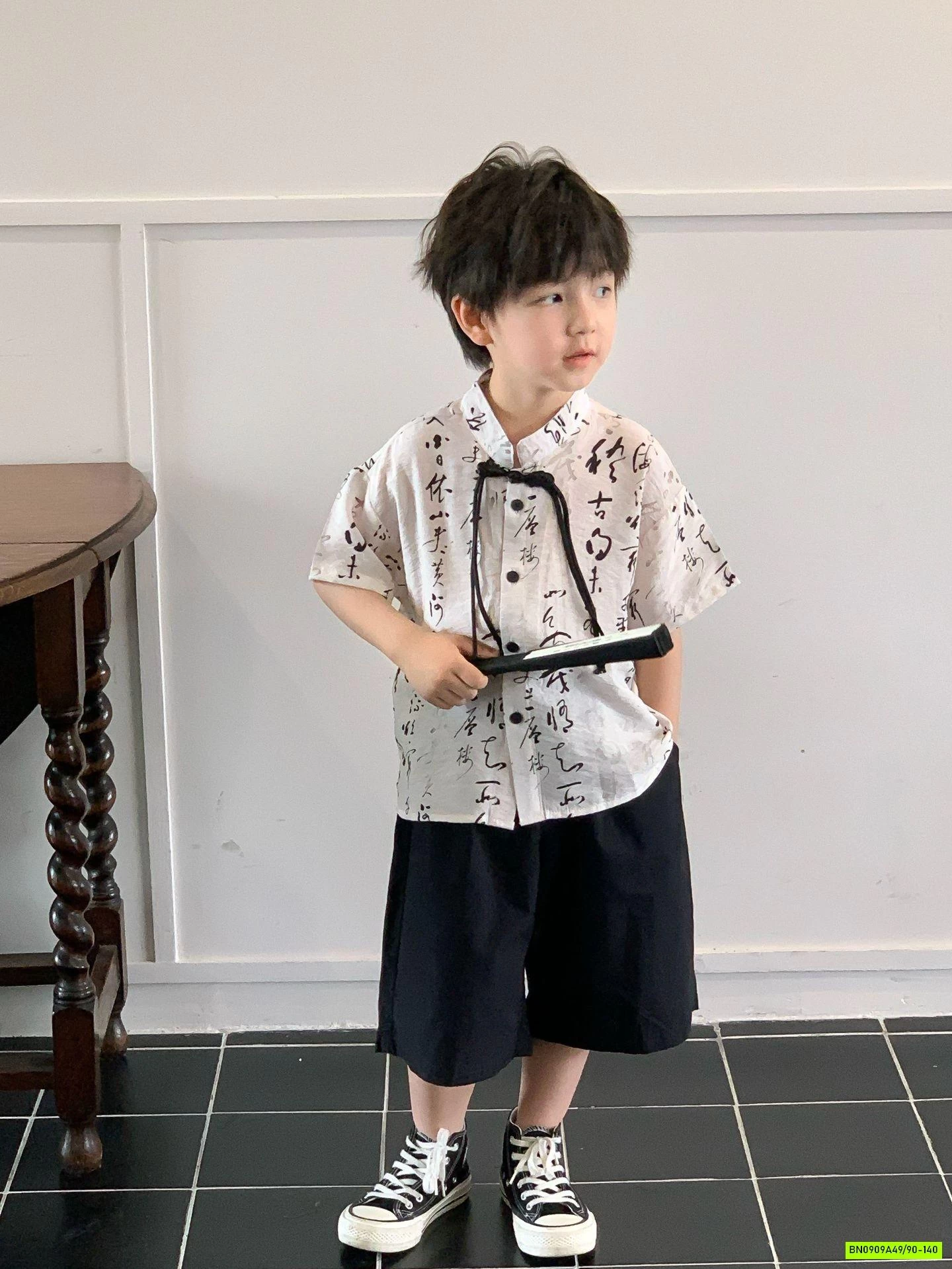 SÉT ĐŨI CỔ TÀU IN CHỮ BÉ TRAI