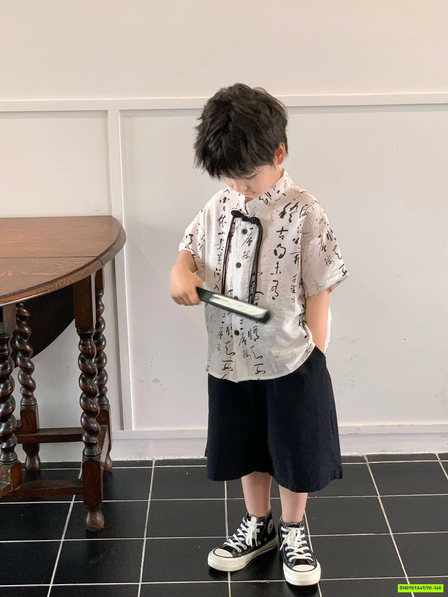 SÉT ĐŨI CỔ TÀU IN CHỮ BÉ TRAI