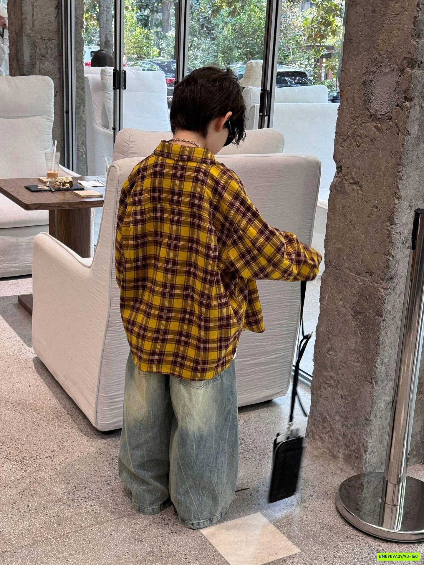 KHOÁC SƠ MI CARO VÀNG