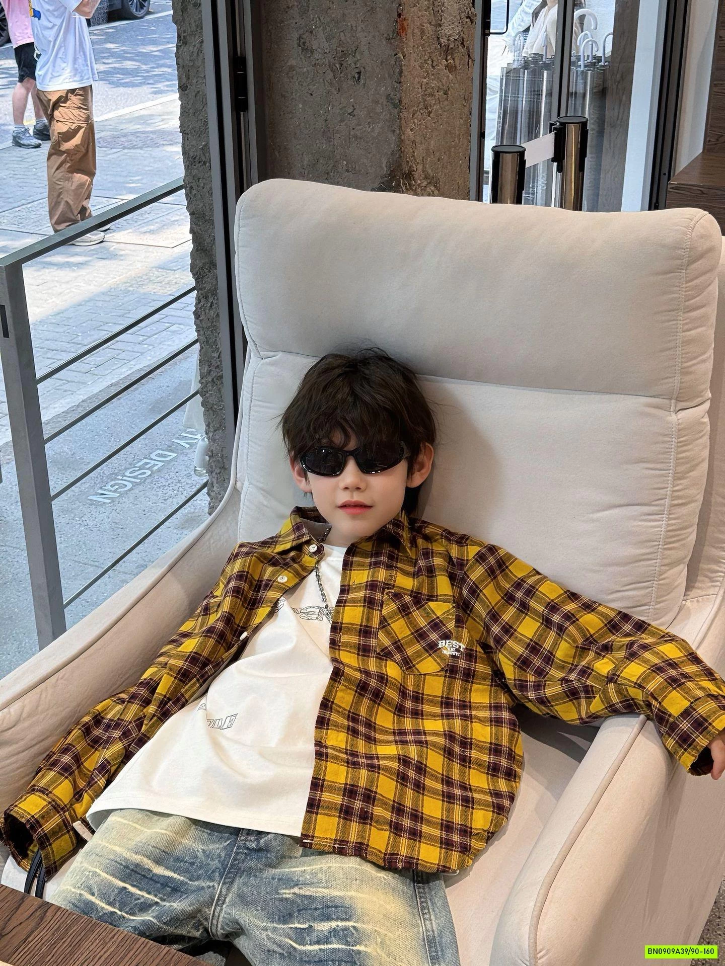 KHOÁC SƠ MI CARO VÀNG