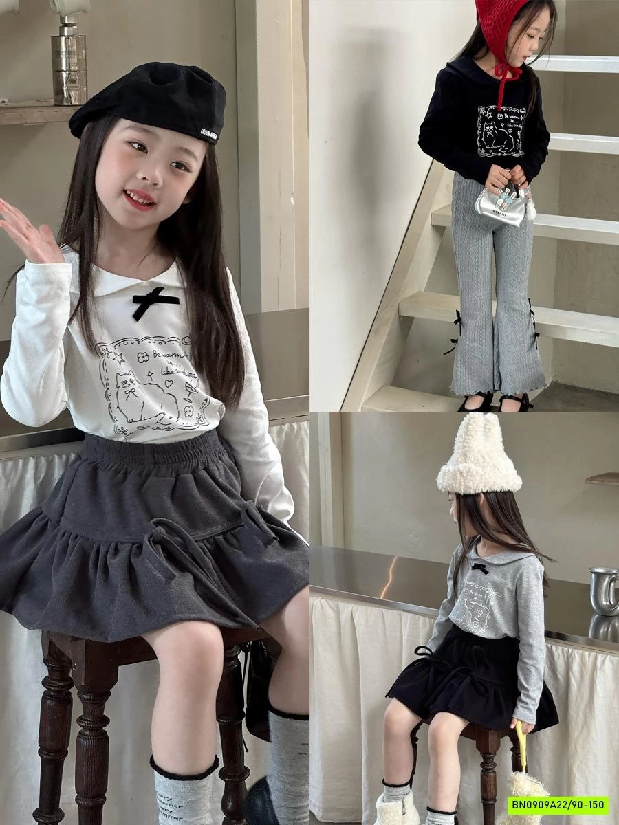 ÁO NỈ CỔ SEN NƠ