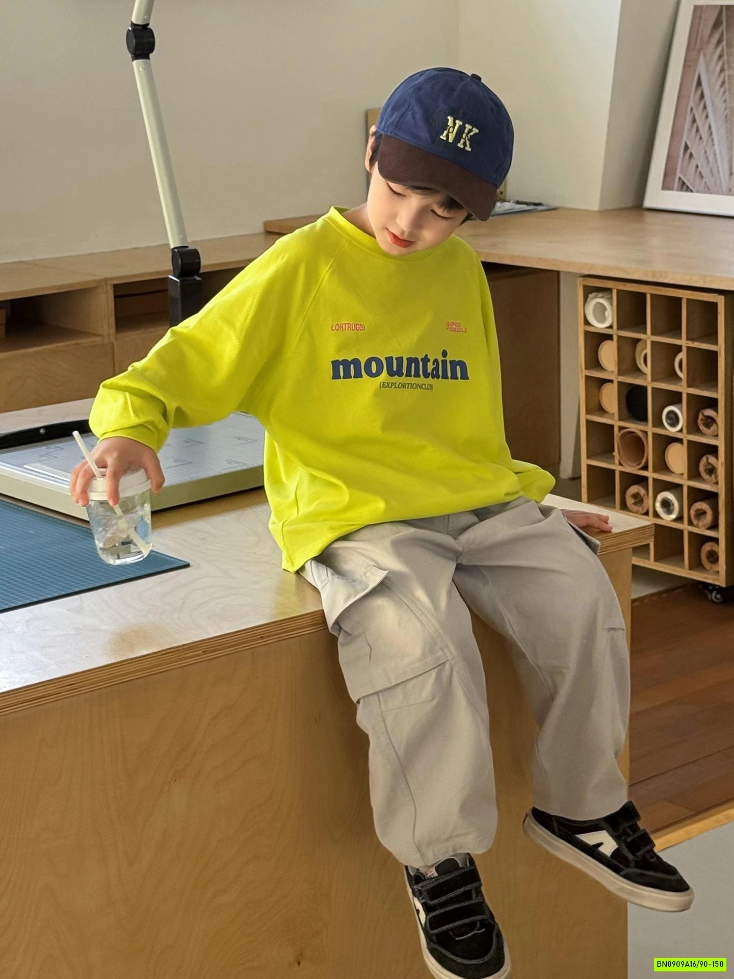 ÁO THUN TRƠN IN CHỮ AOAOKIDS