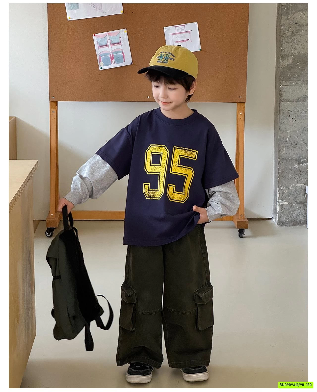 ÁO THUN SỐ 95 GIẢ 2 LỚP AOAOKIDS