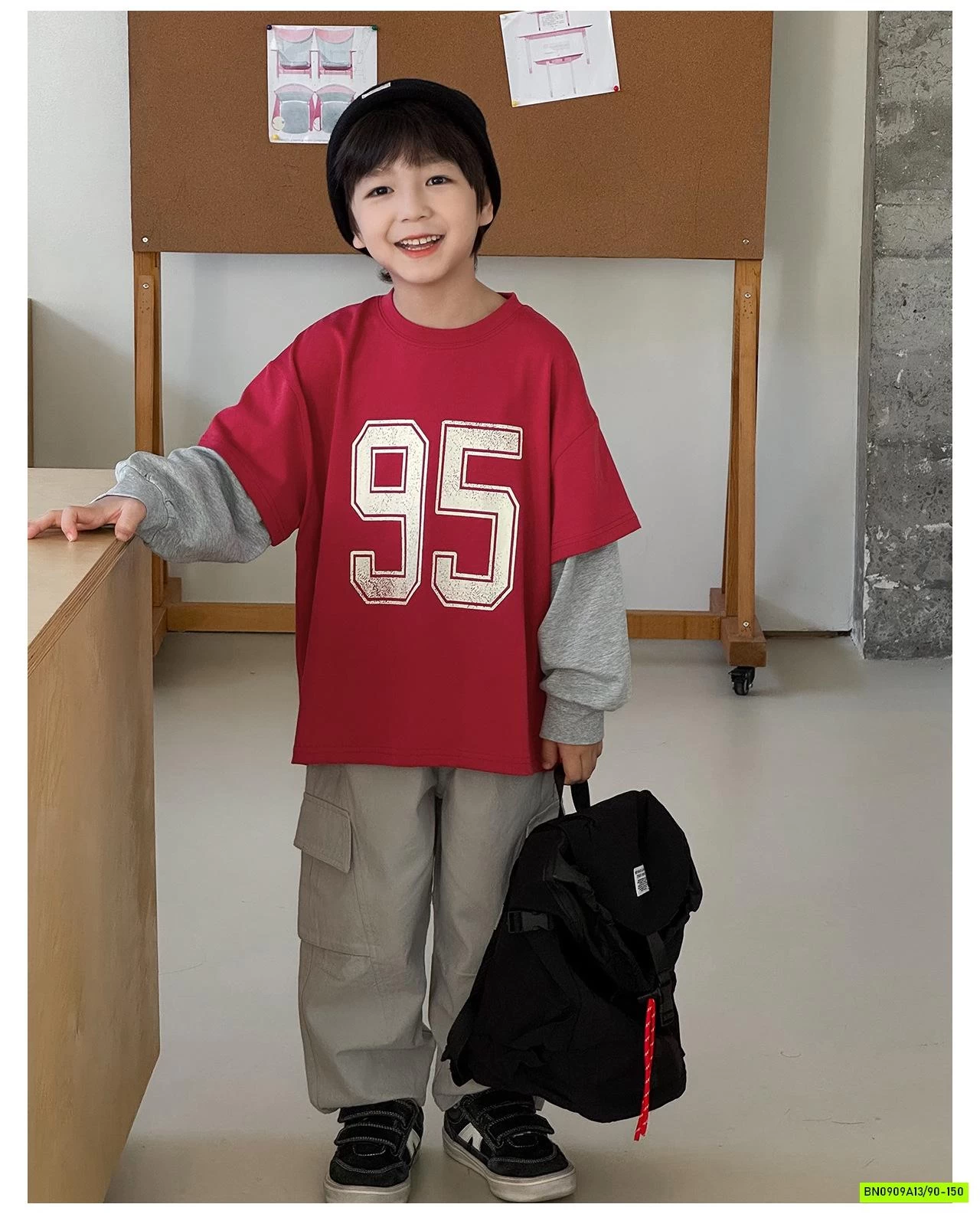 ÁO THUN SỐ 95 GIẢ 2 LỚP AOAOKIDS