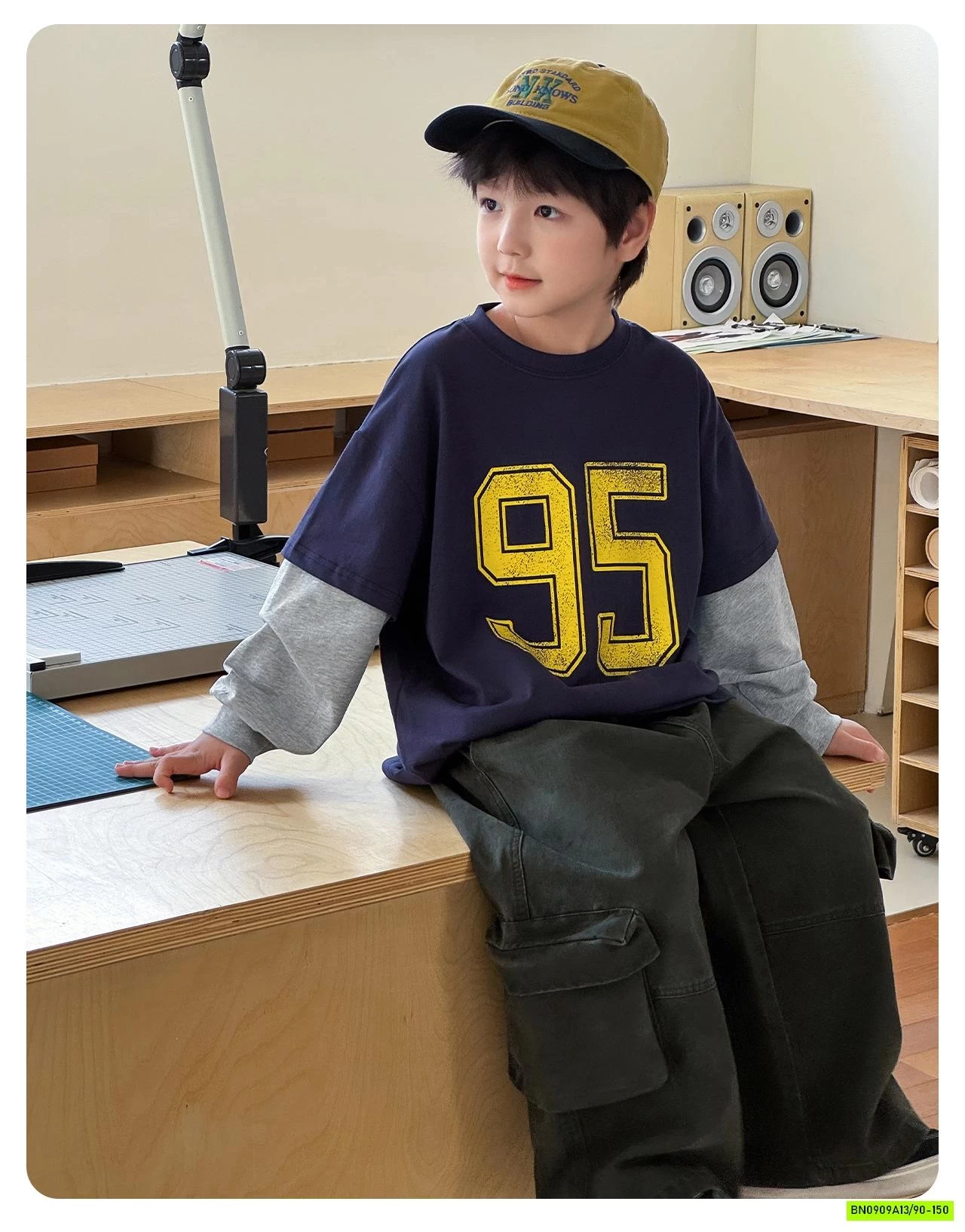 ÁO THUN SỐ 95 GIẢ 2 LỚP AOAOKIDS