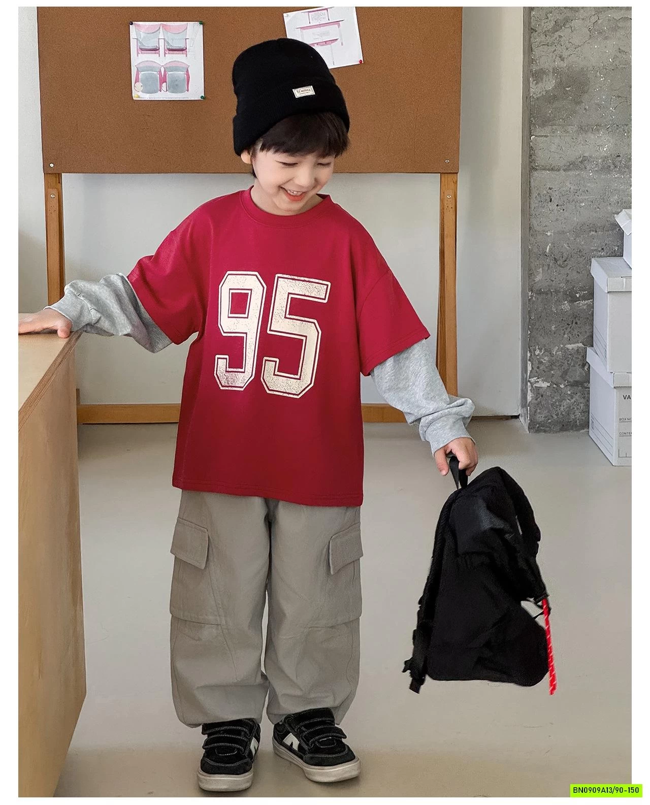 ÁO THUN SỐ 95 GIẢ 2 LỚP AOAOKIDS