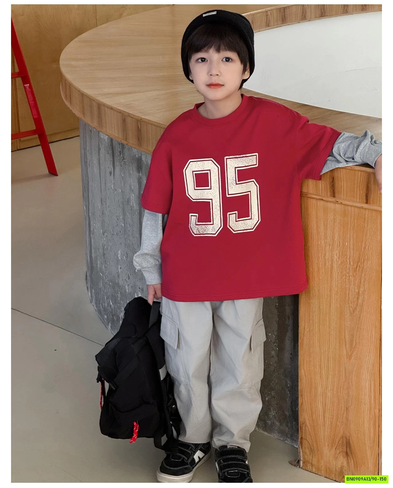 ÁO THUN SỐ 95 GIẢ 2 LỚP AOAOKIDS