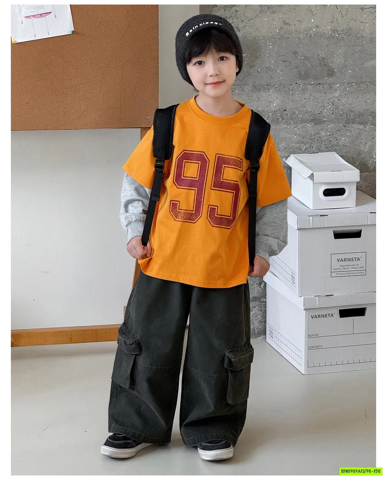 ÁO THUN SỐ 95 GIẢ 2 LỚP AOAOKIDS