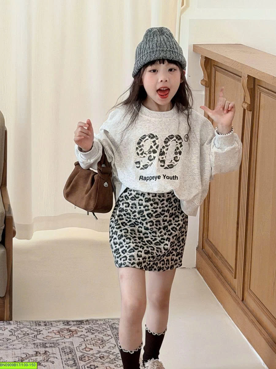 ÁO NỈ DẮNG NGẮN SỐ 90