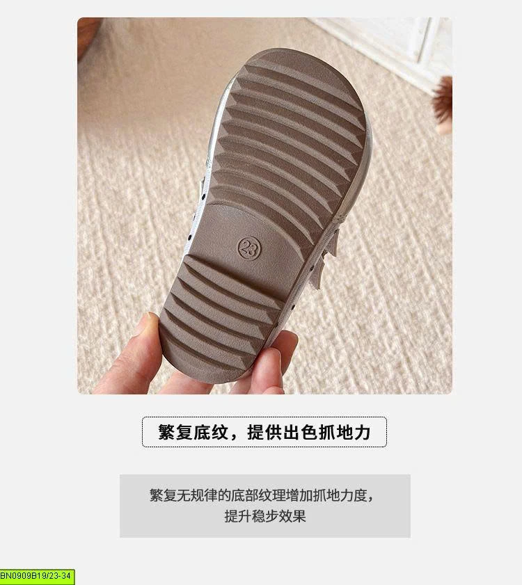 GIÀY BÚP BÊ QUAI DÁN DA BÓNG