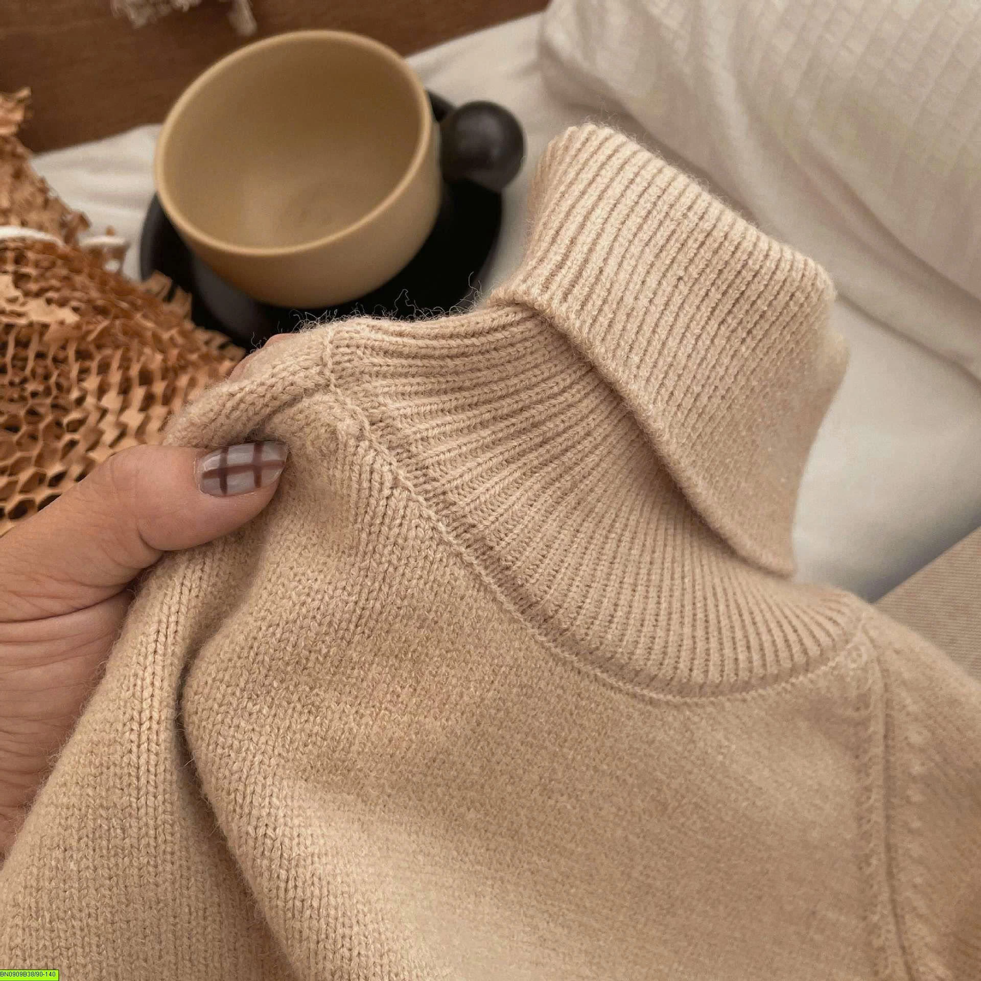 ÁO LEN CỔ LỌ BASIC CHO BÉ