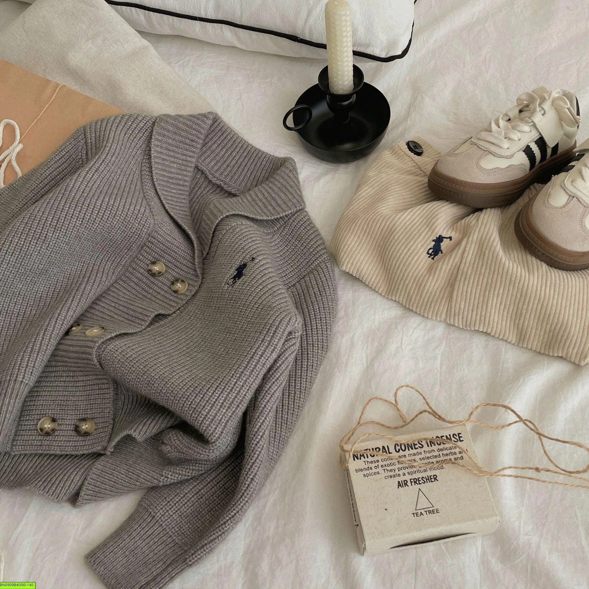 CARDIGAN LEN CỔ V