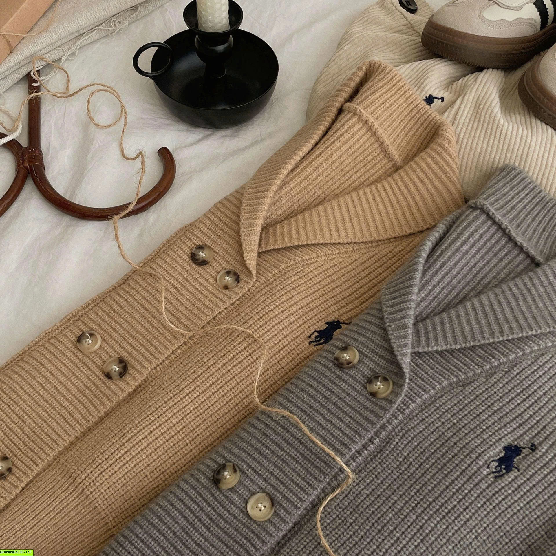 CARDIGAN LEN CỔ V