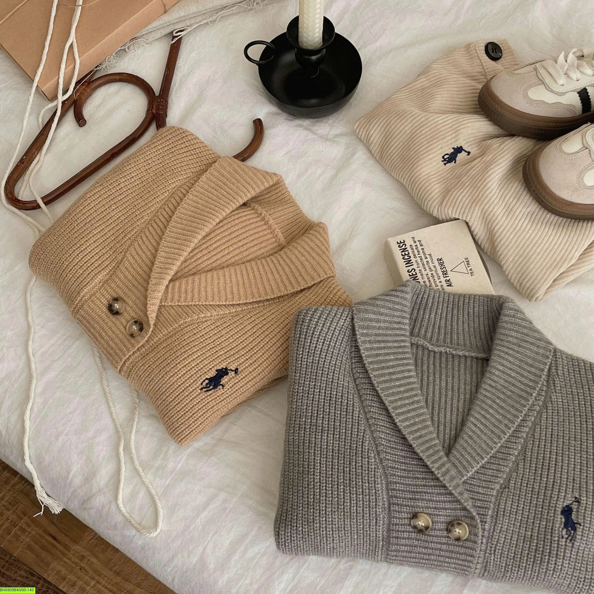 CARDIGAN LEN CỔ V