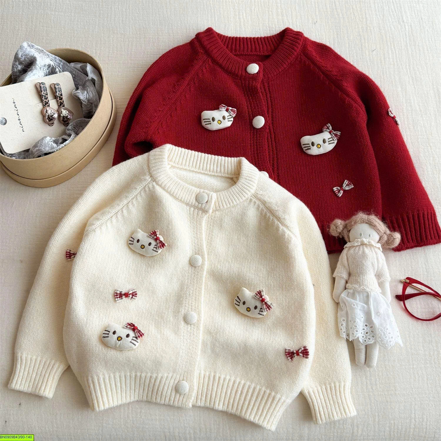ÁO CARDIGAN MÈO KITTY