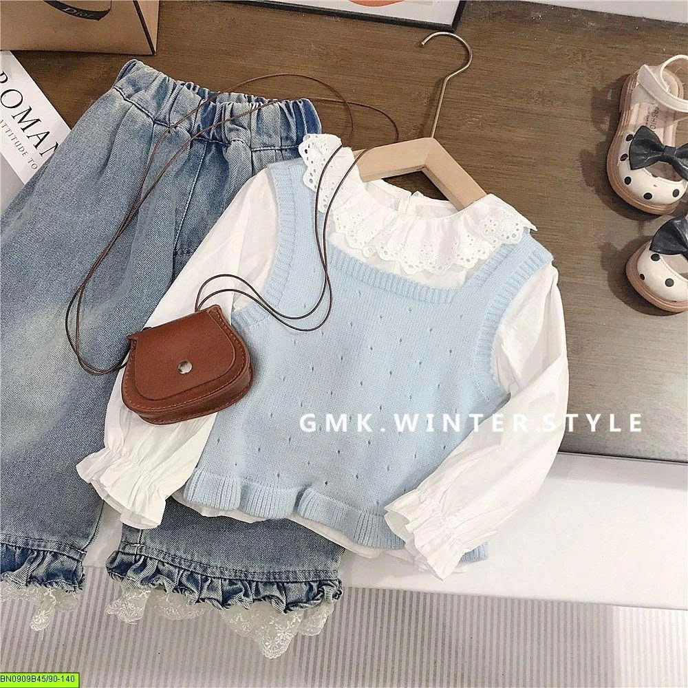 SET GILE LEN + SƠ MI CHO BÉ GÁI