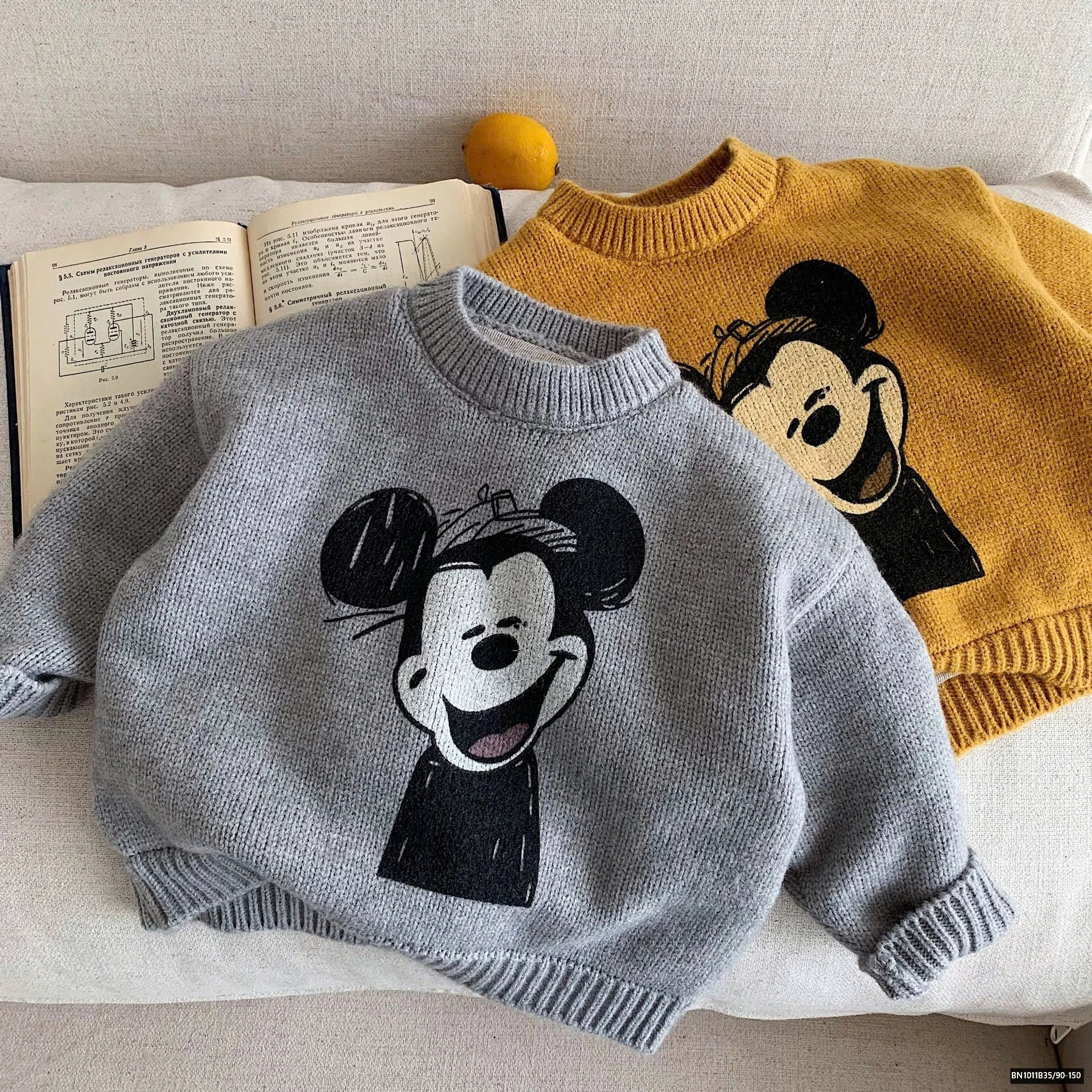 ÁO LEN MICKEY CỔ TRÒN