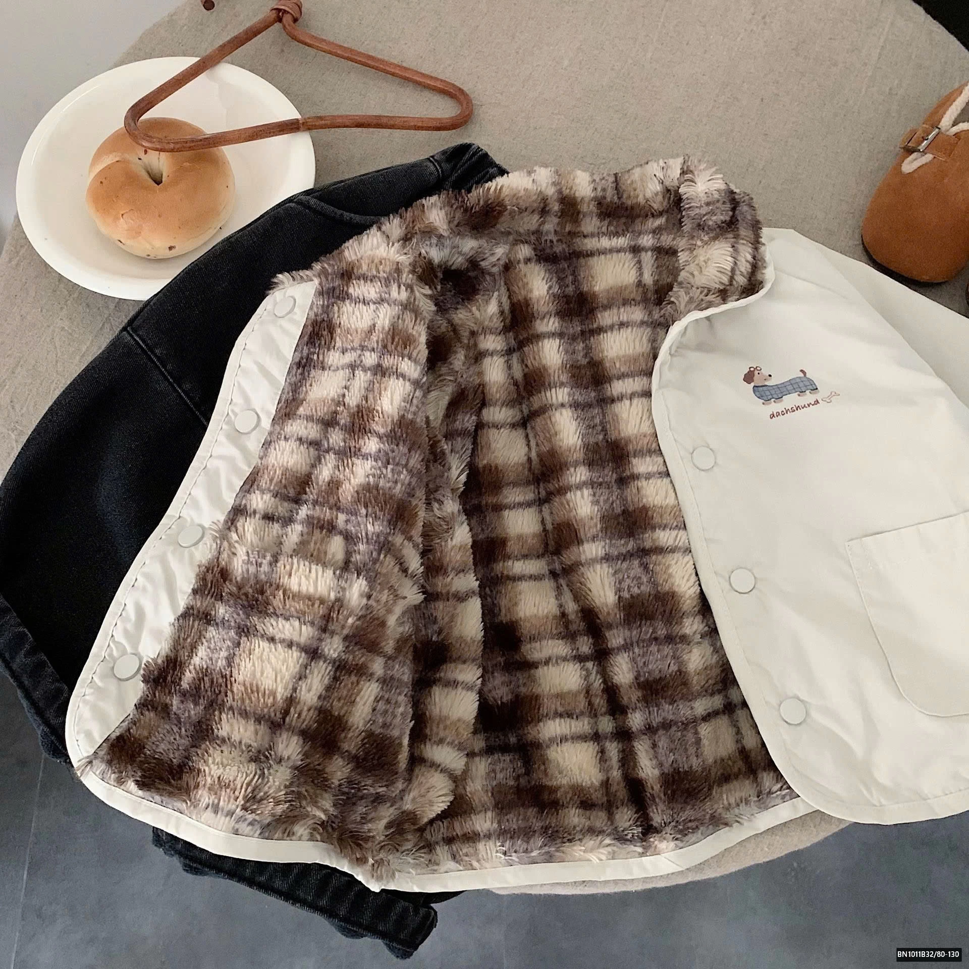 ÁO KHOÁC PHAO CÚN 2 MẶT