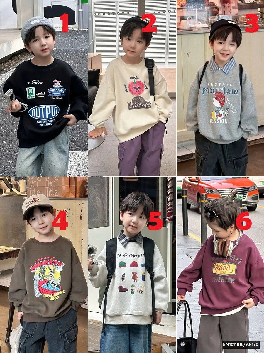 BST ÁO NỈ HOẠT HÌNH AMBB 24X116