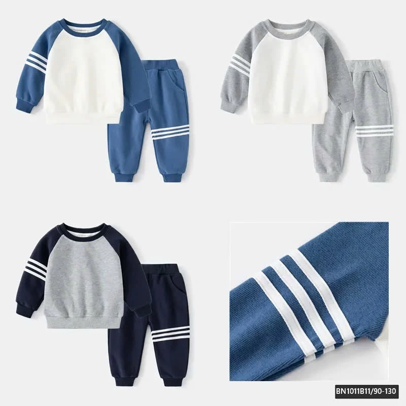 BỘ NỈ THỂ THAO 3 SỌC WAPPY