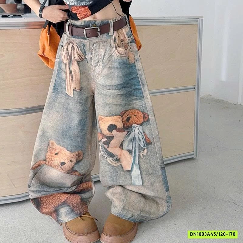 SÉT ÁO PHÔNG MIX JEANS GẤU