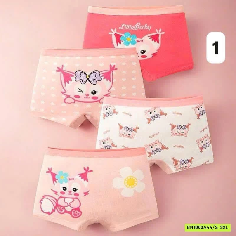 SET 4 CHIP ĐÙI BÉ GÁI BẢNG MÀU MỚI