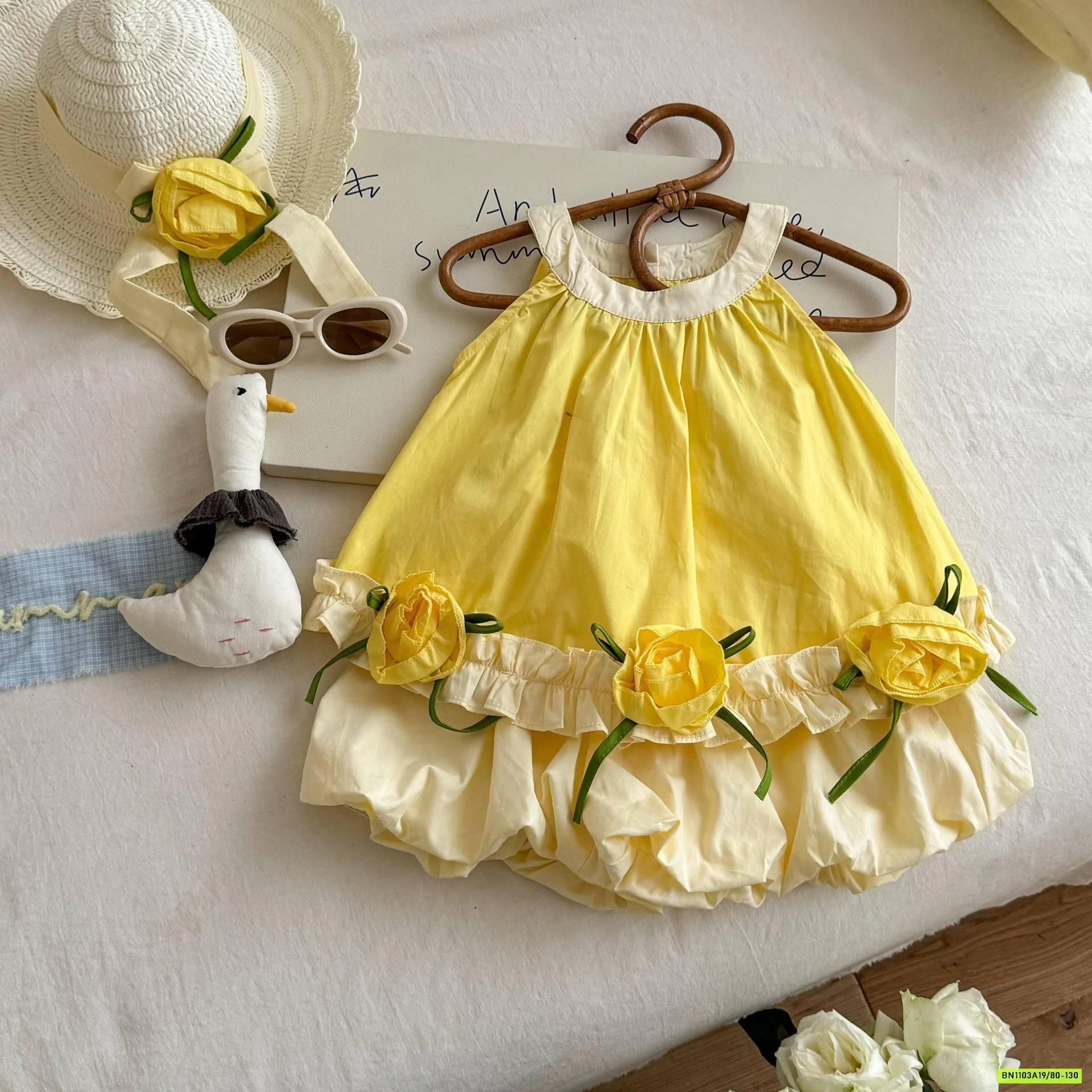 SÉT VÁY BÍ VÀNG CỔ YẾM NINGLI