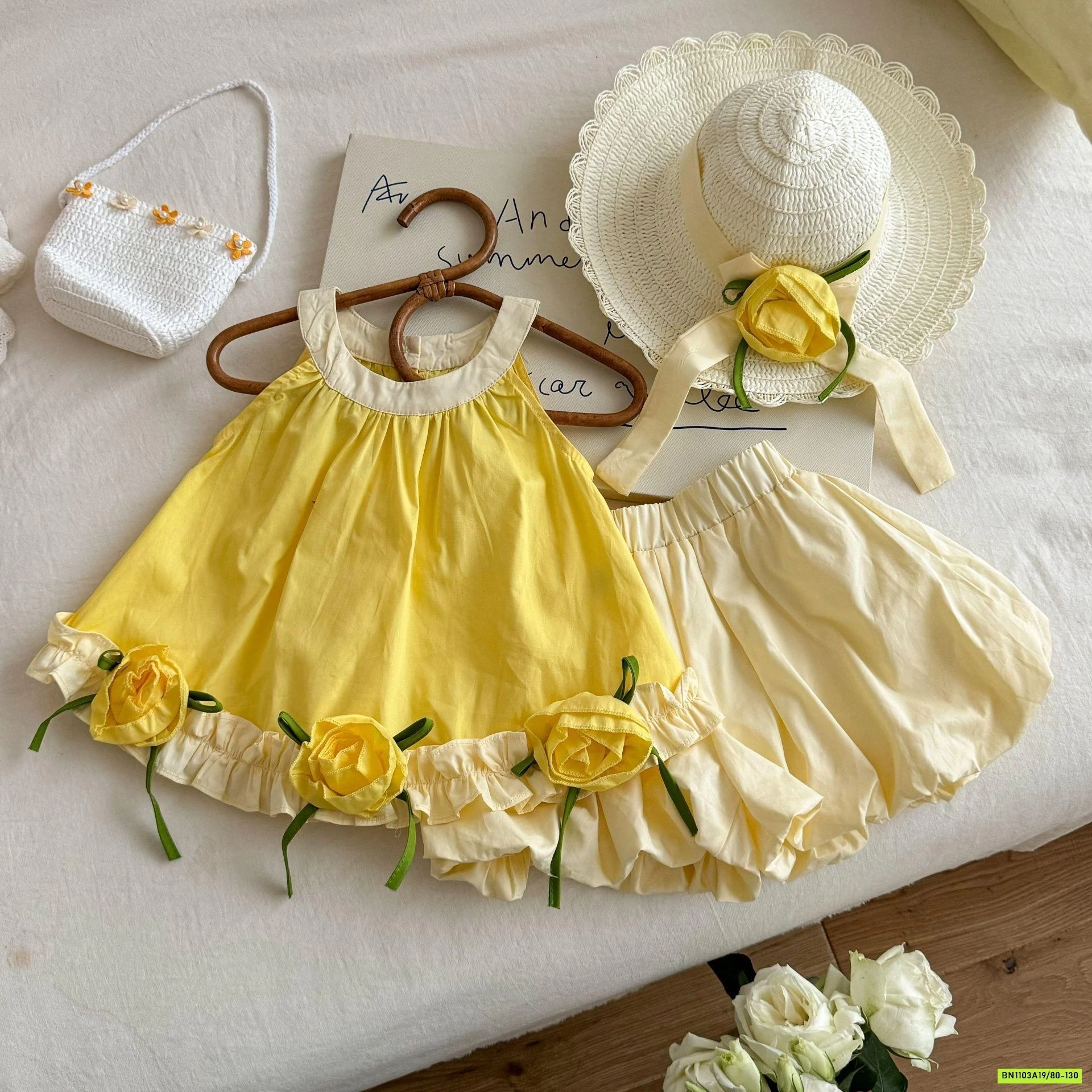 SÉT VÁY BÍ VÀNG CỔ YẾM NINGLI