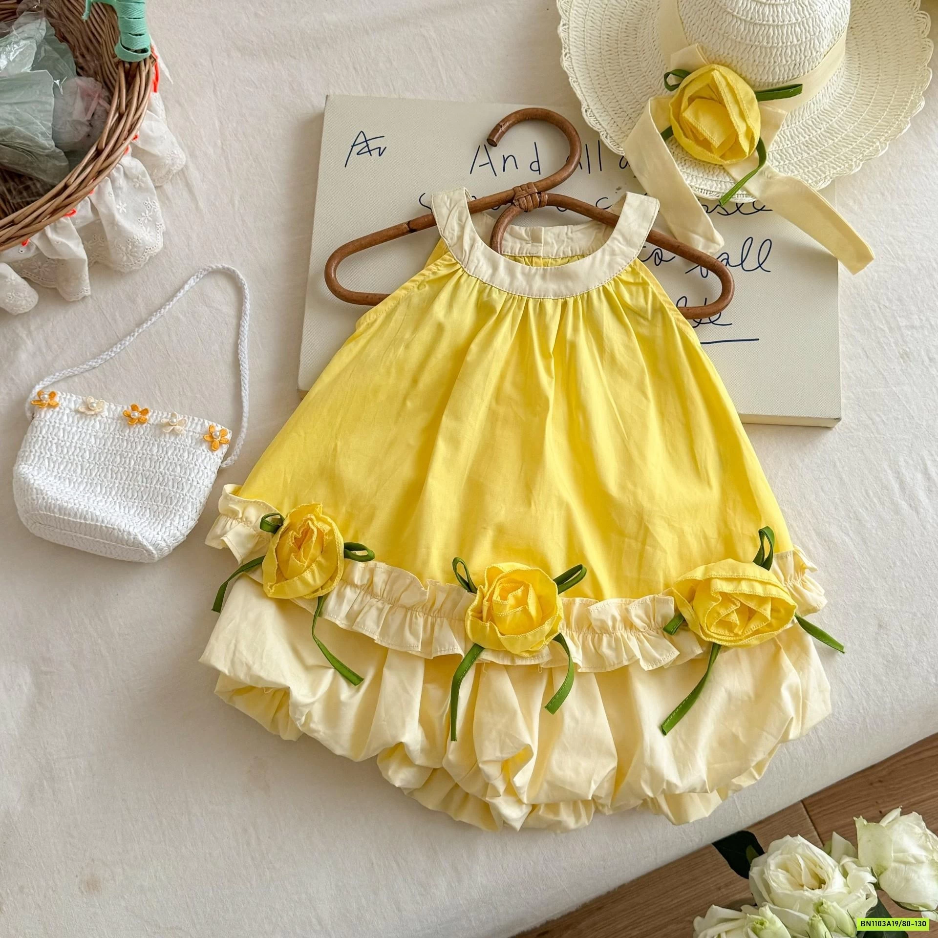 SÉT VÁY BÍ VÀNG CỔ YẾM NINGLI