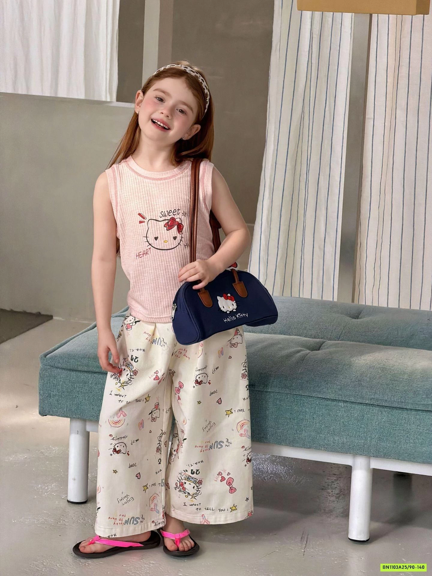 SÉT ÁO KITTY MIX QUẦN SUÔNG