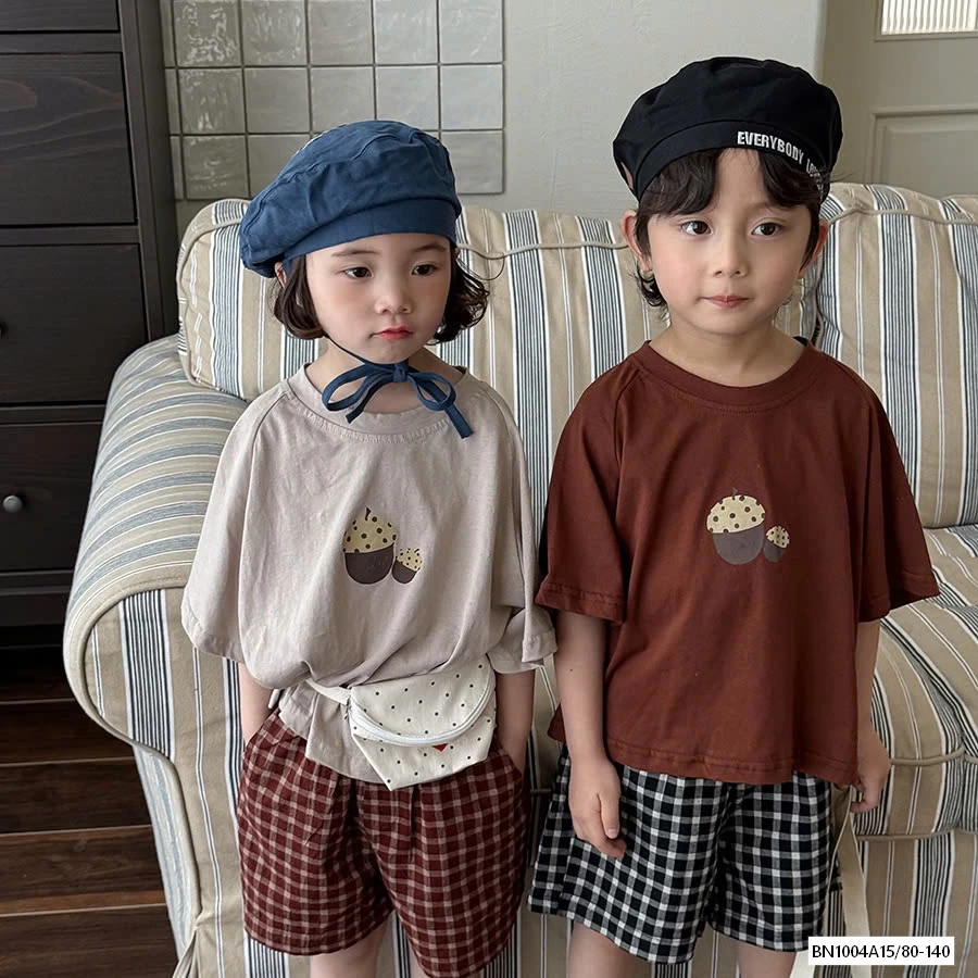 ÁO THUN HẠT DẺ MIX SHORT CARO