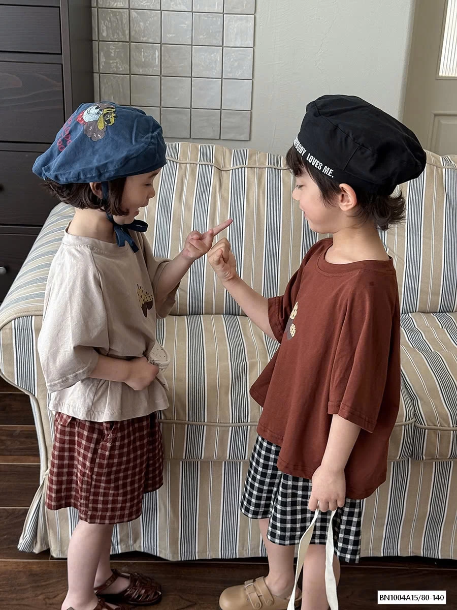 ÁO THUN HẠT DẺ MIX SHORT CARO