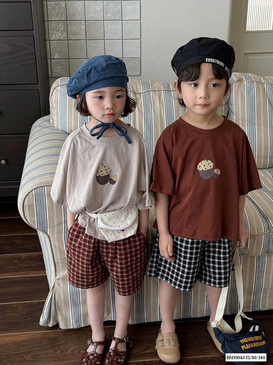 ÁO THUN HẠT DẺ MIX SHORT CARO