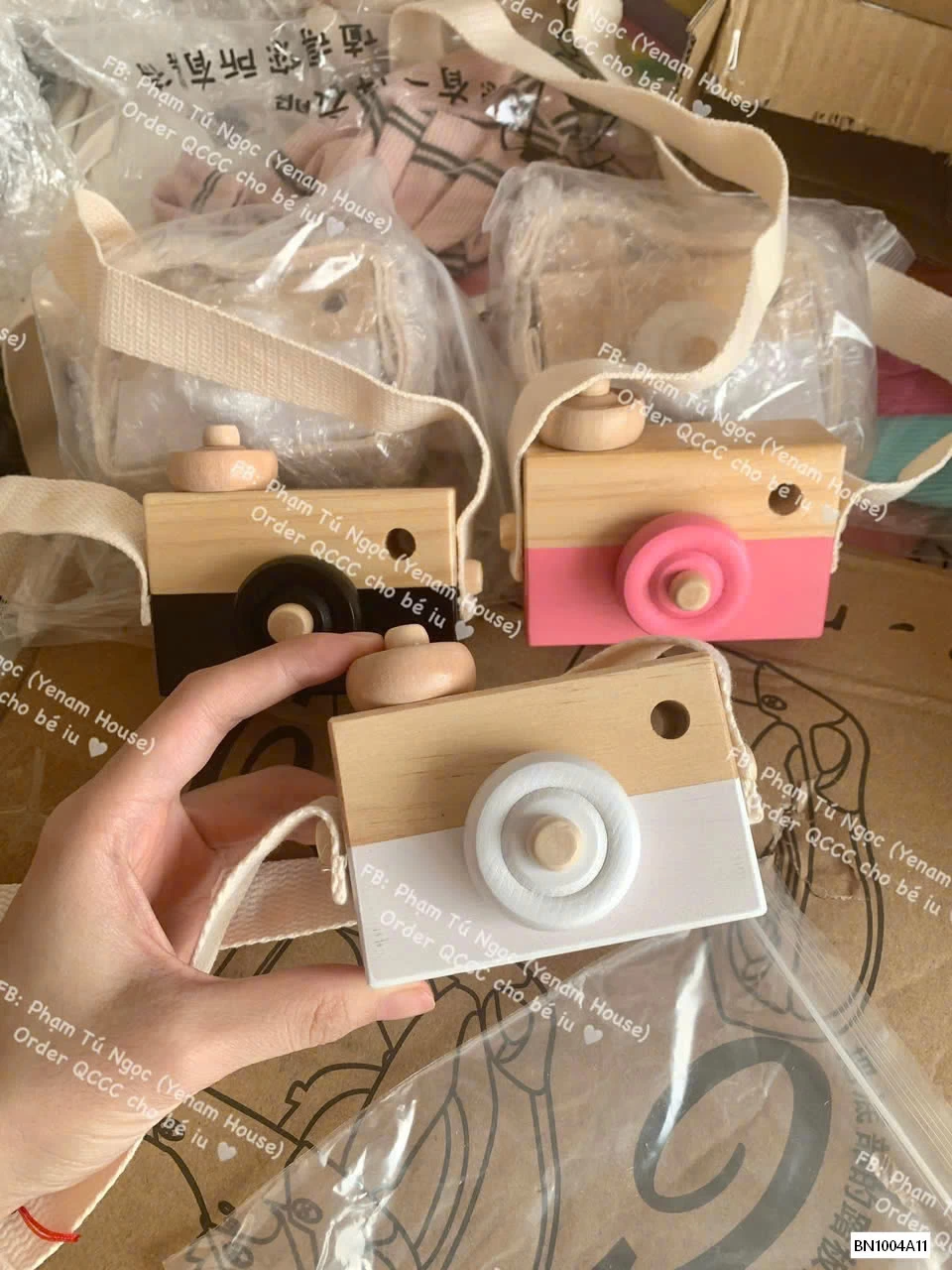 MÁY ẢNH GỖ PHỤ KIỆN XINH