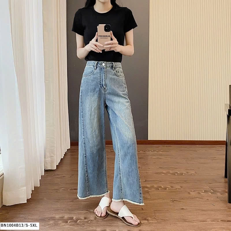 QUẦN JEAN DÁNG LỠ TUA GẤU