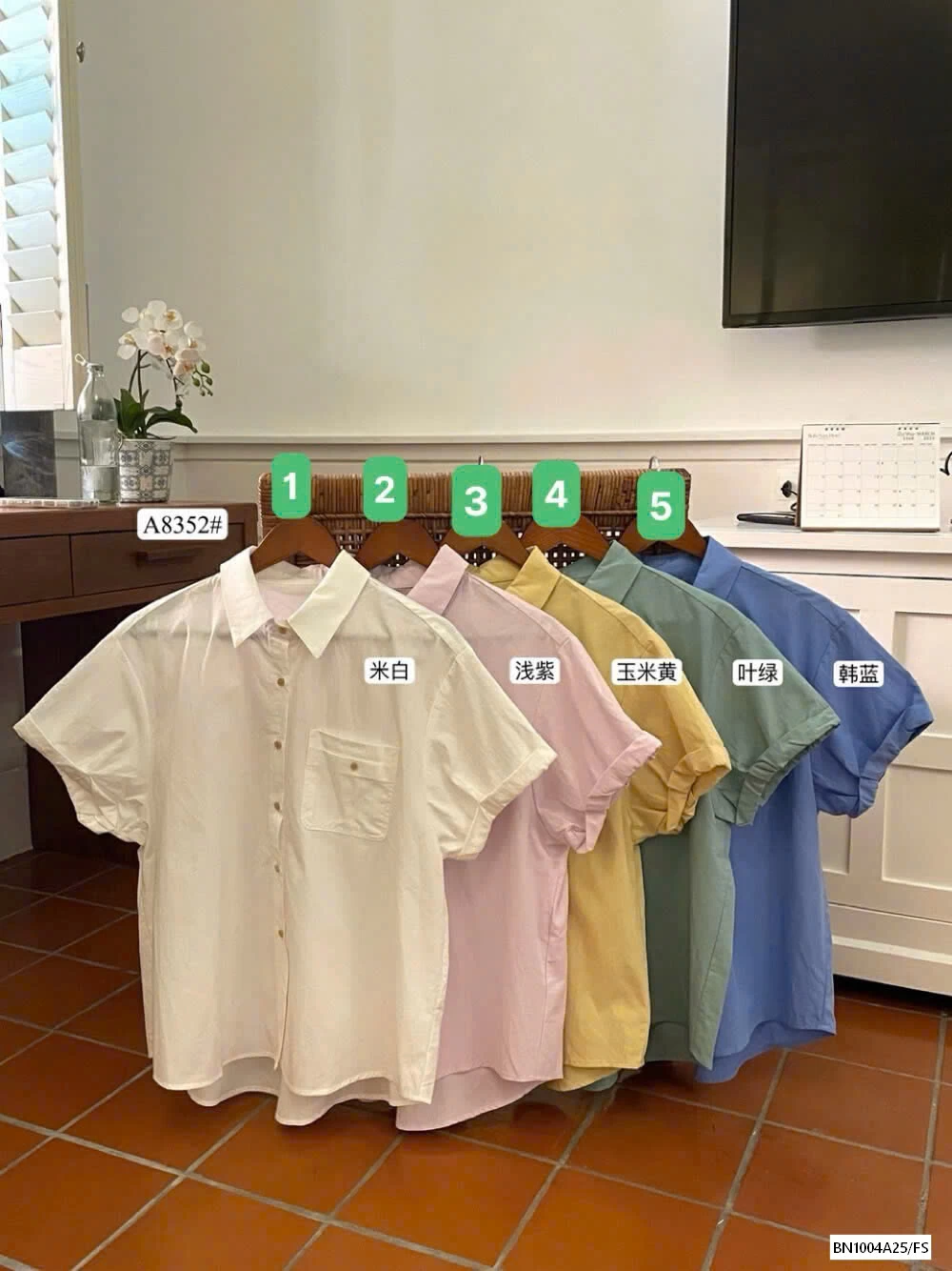 SƠ MI NGẮN TAY XUẤT HÀN