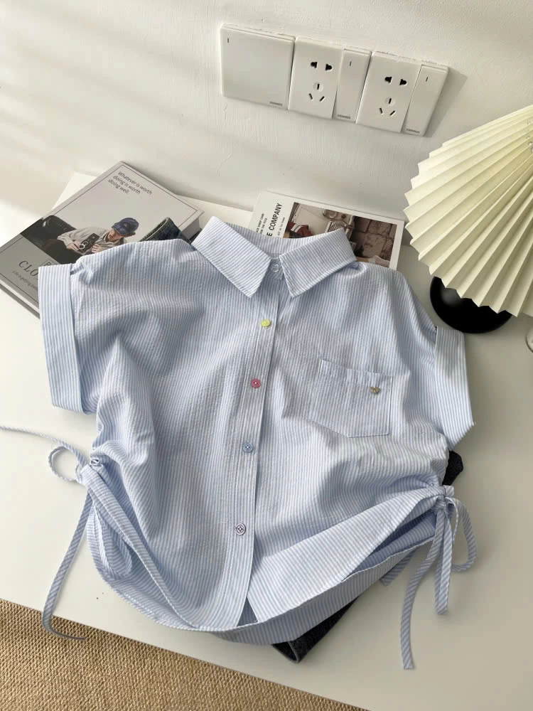 ÁO SƠ MI TAY HÊN RÚT EO MÙA HÈ