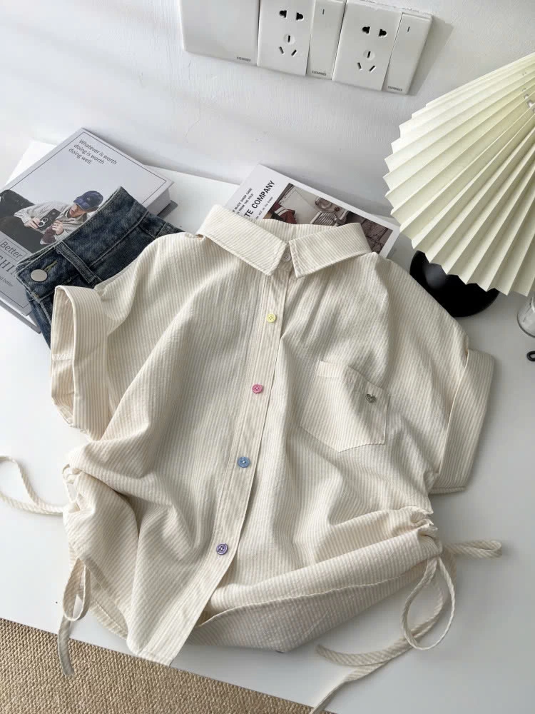 ÁO SƠ MI TAY HÊN RÚT EO MÙA HÈ