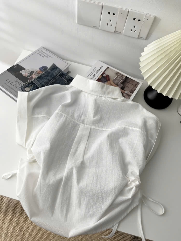 ÁO SƠ MI TAY HÊN RÚT EO MÙA HÈ