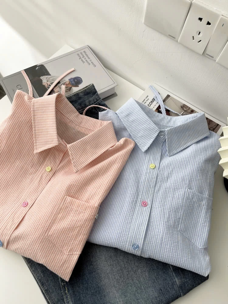 ÁO SƠ MI TAY HÊN RÚT EO MÙA HÈ