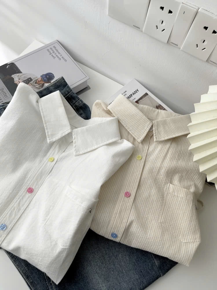 ÁO SƠ MI TAY HÊN RÚT EO MÙA HÈ