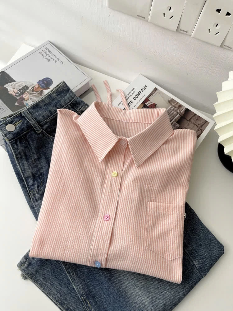 ÁO SƠ MI TAY HÊN RÚT EO MÙA HÈ