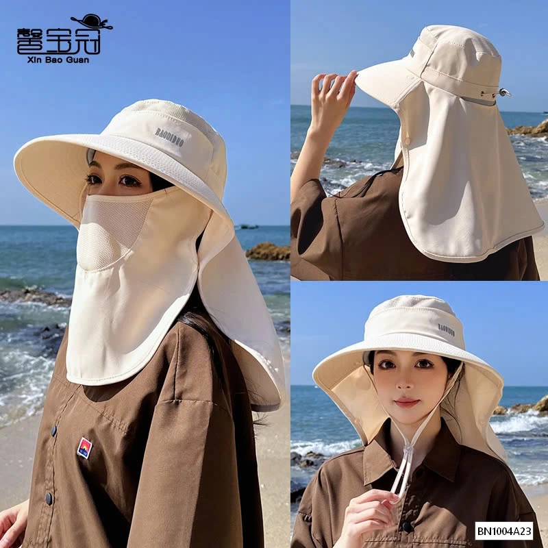 MŨ CHỐNG NẮNG KÈM KHẨU TRANG NỮ