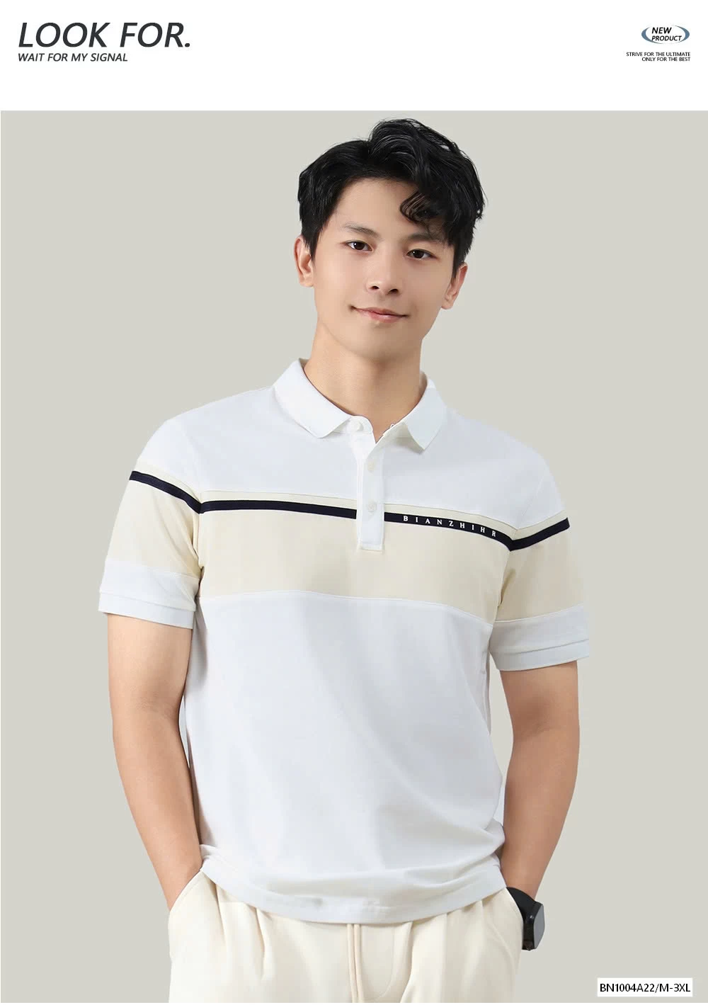 POLO NAM PHỐI KẺ NGANG NGỰC